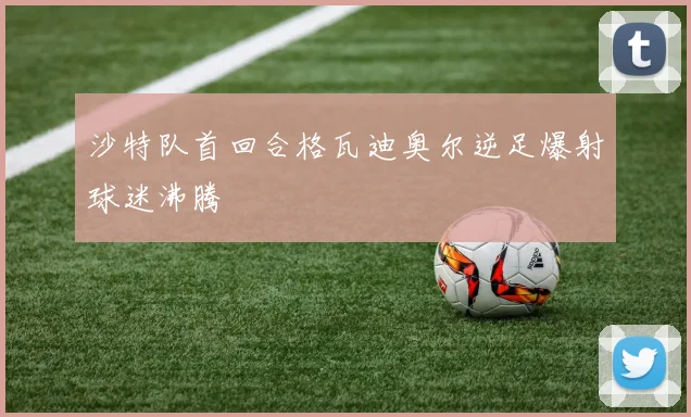 沙特队首回合格瓦迪奥尔逆足爆射球迷沸腾